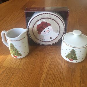 🎄Christmas Bundle🎄creamer/sugar bowl & coasters